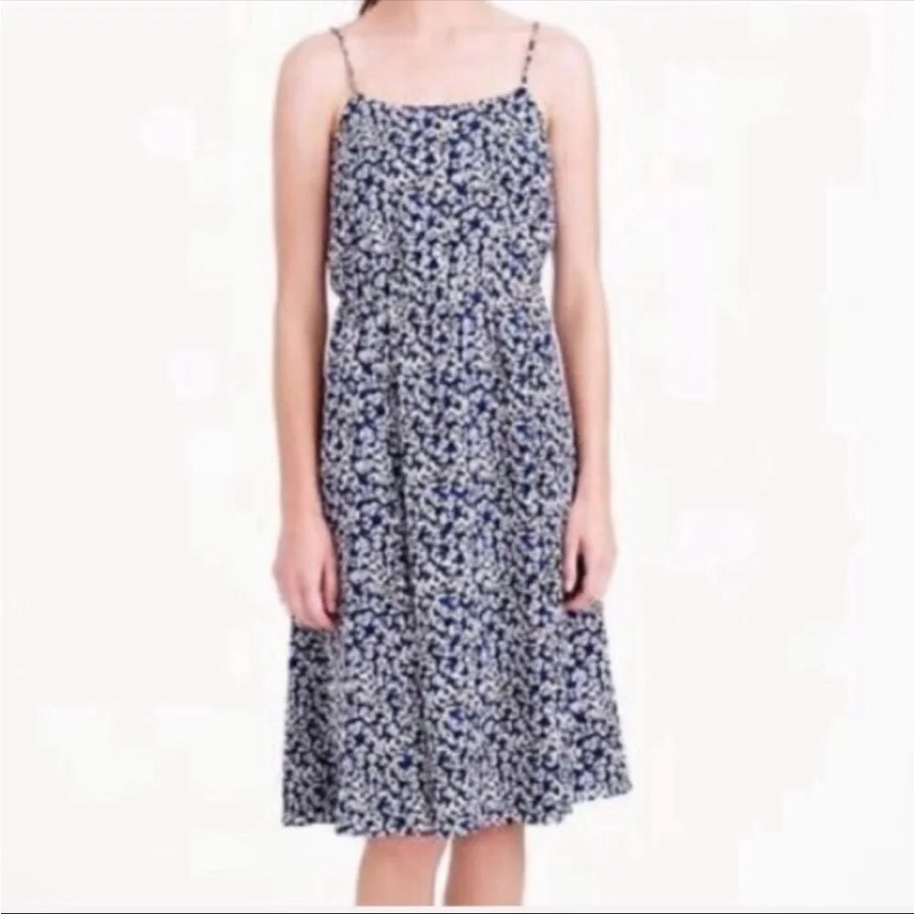 J.CREW BLUE FLORAL SUNDRESS